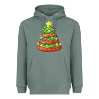Sage green chocolate christmas cookie cake Heavyweight Hoodie - FaDigitalArtStudio