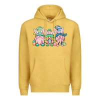 Antique Gold Easter gnomes Premium Hoodie - OliviaCreatesArt