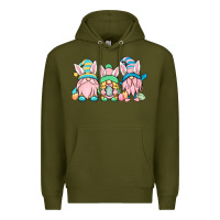 Army Green Easter gnomes Premium Hoodie - OliviaCreatesArt