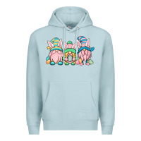 Blue Mist Easter gnomes Premium Hoodie - OliviaCreatesArt