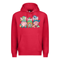 Cardinal Easter gnomes Premium Hoodie - OliviaCreatesArt
