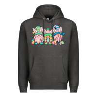 Charcoal Heather Easter gnomes Premium Hoodie - OliviaCreatesArt