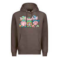 Coffee Easter gnomes Premium Hoodie - OliviaCreatesArt