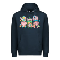Navy Easter gnomes Premium Hoodie - OliviaCreatesArt