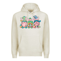 Oatmeal Heather Easter gnomes Premium Hoodie - OliviaCreatesArt