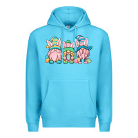 Ocean Blue Easter gnomes Premium Hoodie - OliviaCreatesArt