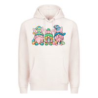 Pale Pink Easter gnomes Premium Hoodie - OliviaCreatesArt