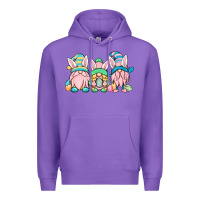 Purple Easter gnomes Premium Hoodie - OliviaCreatesArt