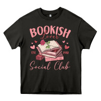 Asphalt bookish lover social club Heavy Core Tee - MaliasSmallBusiness