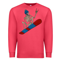 Cardinal skeleton snowboard Premium Sweatshirt - FaDigitalArtStudio