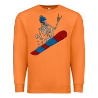 Carrot skeleton snowboard Premium Sweatshirt - FaDigitalArtStudio