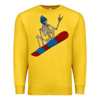 Lemon skeleton snowboard Premium Sweatshirt - FaDigitalArtStudio