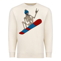 Sandshell skeleton snowboard Premium Sweatshirt - FaDigitalArtStudio