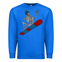 True Royal skeleton snowboard Premium Sweatshirt - FaDigitalArtStudio
