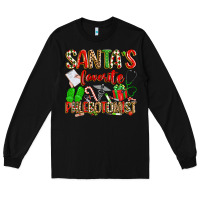 Black Santa's Favorite Phlebotomist Long Sleeve Tee - texasbilliewilder
