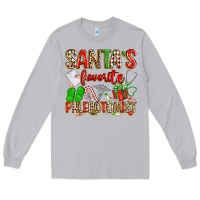 Moon Dust Santa's Favorite Phlebotomist Long Sleeve Tee - texasbilliewilder
