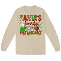 Mushroom Santa's Favorite Phlebotomist Long Sleeve Tee - texasbilliewilder