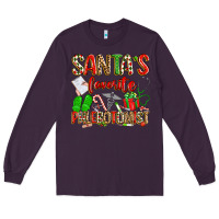 Plum Santa's Favorite Phlebotomist Long Sleeve Tee - texasbilliewilder