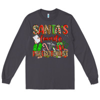 Smoke Santa's Favorite Phlebotomist Long Sleeve Tee - texasbilliewilder