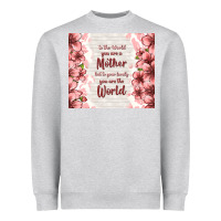 Heather Grey to the world you are a mother but to your family y Heavyweight Sweatshirt - TumblerDesignByShophia