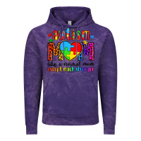 Cloud Purple autism mom like a normal mom except much stronger Vintage Hoodie - Artiststas