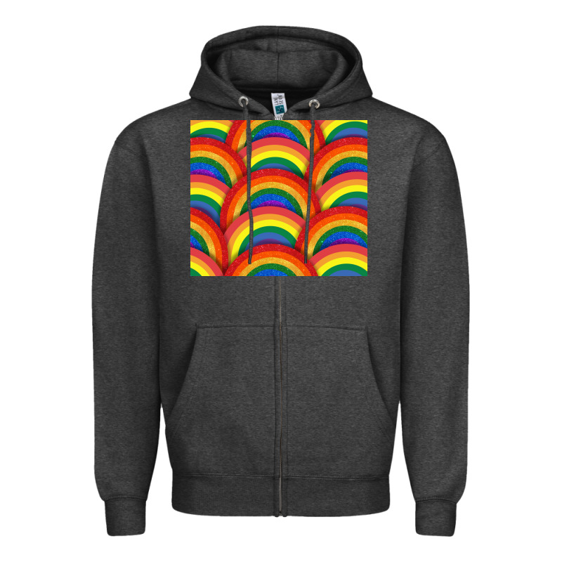 Pride Rainbow Glitter Tumbler Zipper Hoodie by FaDigitalArtStudio | Teevron