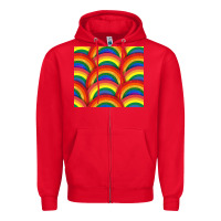 Red Pride rainbow glitter tumbler Zipper Hoodie - FaDigitalArtStudio