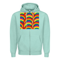 Seafoam Pride rainbow glitter tumbler Zipper Hoodie - FaDigitalArtStudio