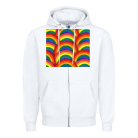White Pride rainbow glitter tumbler Zipper Hoodie - FaDigitalArtStudio