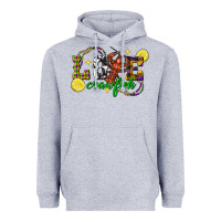 Heather Grey mardi gras love crawfish Heavyweight Hoodie - FaDigitalArtStudio