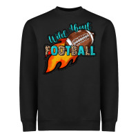 Black Wild about Football Heavyweight Sweatshirt - HowdyJamesFarm