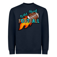 Navy Wild about Football Heavyweight Sweatshirt - HowdyJamesFarm