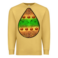 Antique Gold halloween pumpkin teardrop Premium Sweatshirt - BundleAndBundleShop