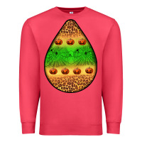 Cardinal halloween pumpkin teardrop Premium Sweatshirt - BundleAndBundleShop