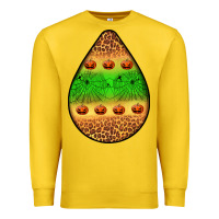 Lemon halloween pumpkin teardrop Premium Sweatshirt - BundleAndBundleShop