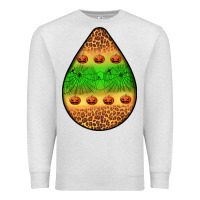 Oatmeal Heather halloween pumpkin teardrop Premium Sweatshirt - BundleAndBundleShop
