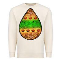 Halloween Pumpkin Teardrop Premium Sweatshirt | Teevron
