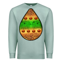 Seafoam halloween pumpkin teardrop Premium Sweatshirt - BundleAndBundleShop