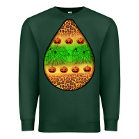 Sports Green halloween pumpkin teardrop Premium Sweatshirt - BundleAndBundleShop