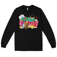 Black teacher off duty Long Sleeve Tee - NancyCooperArtShop