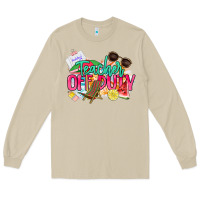 Mushroom teacher off duty Long Sleeve Tee - NancyCooperArtShop