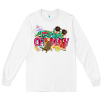 White teacher off duty Long Sleeve Tee - NancyCooperArtShop