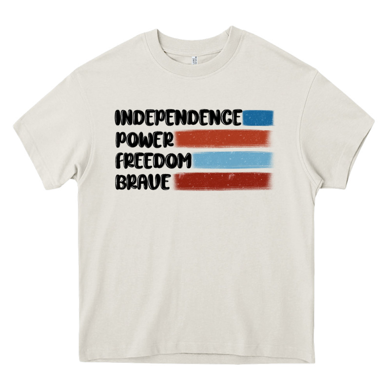 Indepence Power Freedom Brave Heavy Core Tee by MaliasSmallBusiness | Teevron
