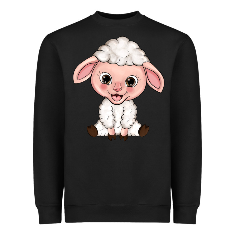 Cartoon Lamb Heavyweight Sweatshirt by HowdyJamesFarm | Teevron