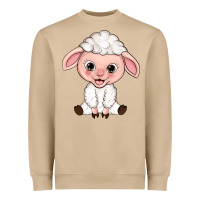 Mushroom Cartoon Lamb Heavyweight Sweatshirt - HowdyJamesFarm