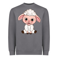 Storm Cartoon Lamb Heavyweight Sweatshirt - HowdyJamesFarm