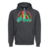 Smoke pride rainbow Zipper Hoodie - OliviaCreatesArt
