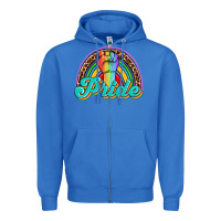 True Royal pride rainbow Zipper Hoodie - OliviaCreatesArt