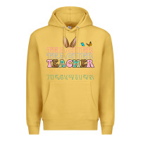 Antique Gold Easter bunny Teacher Premium Hoodie - OliviaCreatesArt