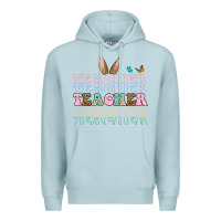 Blue Mist Easter bunny Teacher Premium Hoodie - OliviaCreatesArt